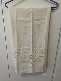 Asciugamano vintage in misto lino
