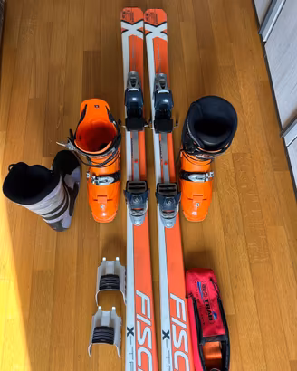 Sci alpinismo fisher + attacchi  e scarponi
