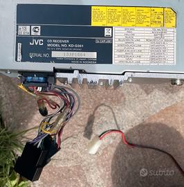 Autoradio USB AUX CD JVC con Box Cento CX 165 4ohm