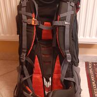 Zaino Ferrino Overland 50 + 10 nero rosso