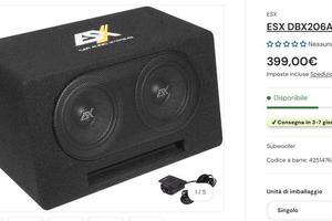 Subwoofer Attivo  ESX DBX 206A