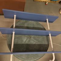 Mensola tripla blu 120cm (altezza 110)