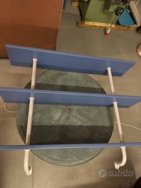 Mensola tripla blu 120cm (altezza 110)