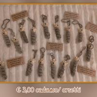 Portafortuna uncinetto handmade orsetto orso