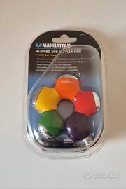 HUB USB 2.0 MANHATTAN Flex 4 Porte Hi-Speed