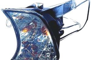 FRECCIE ANTERIORI BMW E34 88-95 VETRO CHIARO NERO 