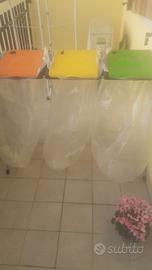 bidoni spazzatura differenziata 