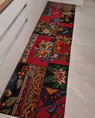 Tappeto passatoia Ikea 70x250 cm colorato fiori
