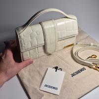 Bag Jacquemus Grand Bambino Croco Ivory