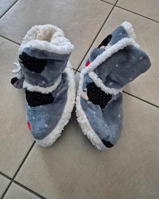 pantofole stivaletto in pile taglia 37