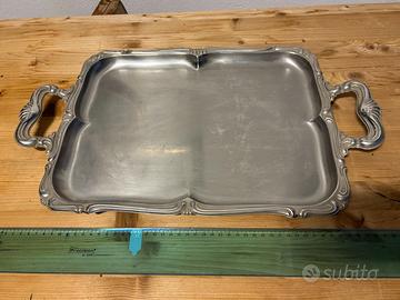 Vassoio d'argento Alessi vintange