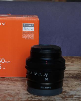 Sony FE 50mm f2.5G Full frame + Filtro UV NanoX