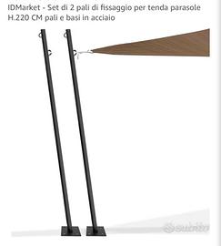 Set Pali dí fissaggio per tenda parasole
