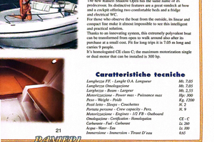 Barca ranieri shadow 7 mt