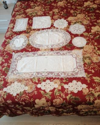 centrini in cotone bianco 
