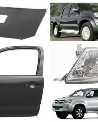 Toyota Hilux paraurti cofano fanale cerchi molle