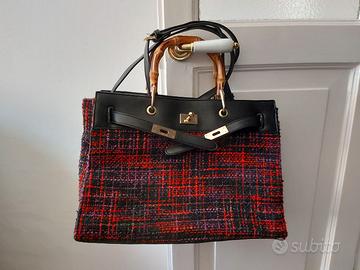 Borsa rosso e nera