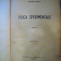 Libro anno 1957 AMALDI Fisica Sperimentale parteII