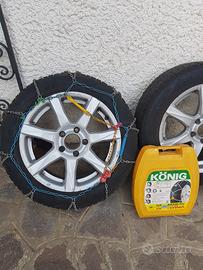 pneumatici 205/55/R16 invernali con i cerchi 