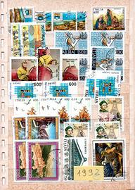 francobolli repubblica italiana 1992
