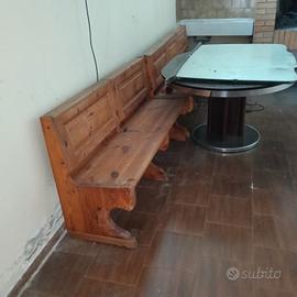 tavolo e panche