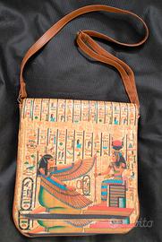 Borsa da spalla a tracolla similpelle Egiziana