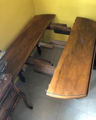 tavolo allungabile in noce