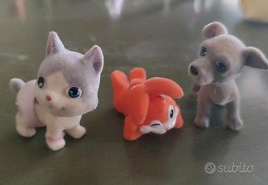 Lotto statuine animali floccati vintage – mini gio