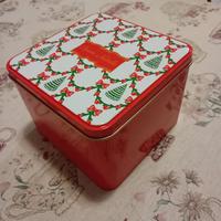 barattolo natalizio di latta