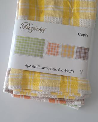 strofinacci cucina 100% cotone 