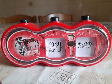 sveglia con calendario betty boop 