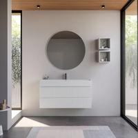 Mobile bagno sospeso 120 cm bianco opaco cannettat