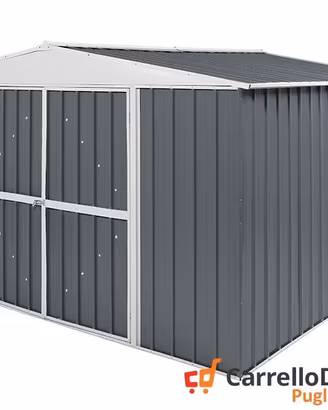 Box in Acciaio da giardino 360x345 grigio scuro