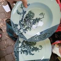 piatto posto tavola ceramica azzurra England BWMC