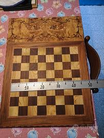 scacchiere in legno fatte a mano 