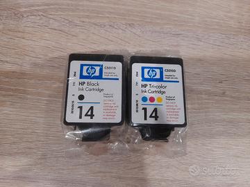x2 Cartuccie HP 14 Originali (C5010DE e C5011DE)