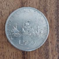 Moneta Italy 500 lire  Silver 1968-R