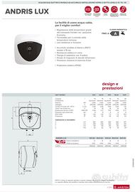 NUOVO IMBALLATO SCALDA ACQUA ARISTON