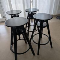 4 Sgabelli IKEA Dalfred colore nero