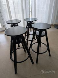 4 Sgabelli IKEA Dalfred colore nero
