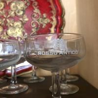 Calici originali rosso antico del 1970