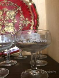 Calici originali rosso antico del 1970