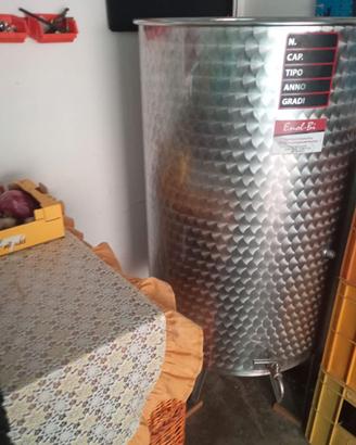 Serbatoio vino in acciaio inox