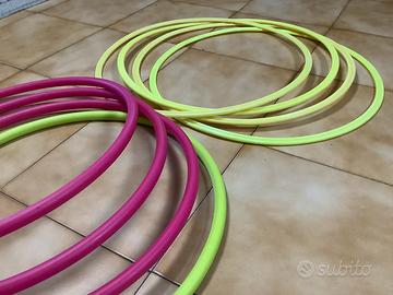 Set 8 Hula Hoop Agilità \ Fitness (Rosa e Giallo)