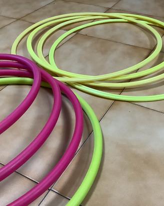 Set 8 Hula Hoop Agilità \ Fitness (Rosa e Giallo)