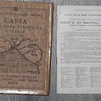 Cartina TCI 1931  GOLFO DI NAPOLI