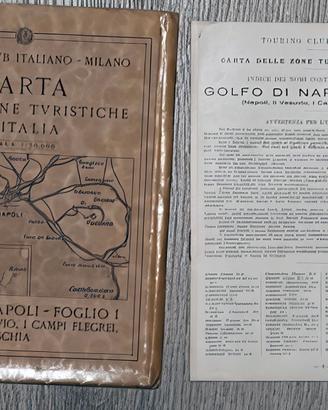 Cartina TCI 1931  GOLFO DI NAPOLI