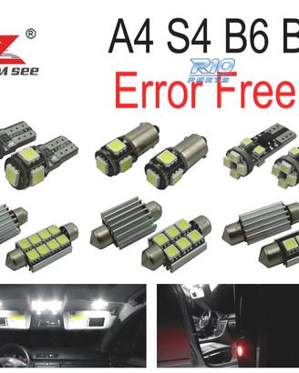 KIT 20 LAMPADE LED INTERNE PER AUDI A4 S4 RS4 B6 B