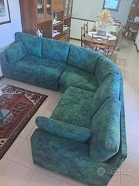 Divano angolare in alcantara