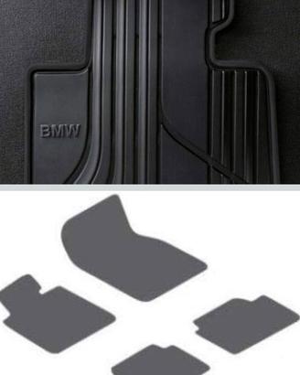 Set 4 Tappetini Completo in gomma BMW originali AL
